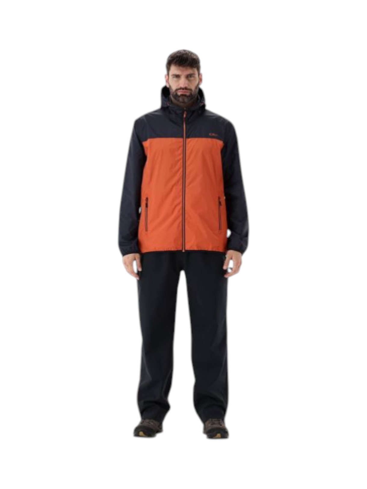 Herren Regenjacke Pack Pocket mit Kapuze 5