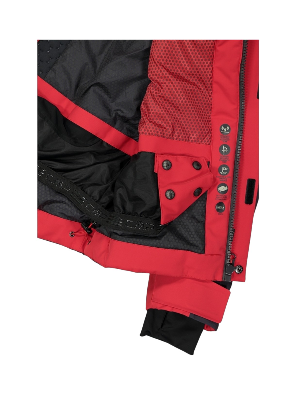 Herren Skijacke aus 4 Way Stretch Twill mit abnehmbarer Kapuze 5