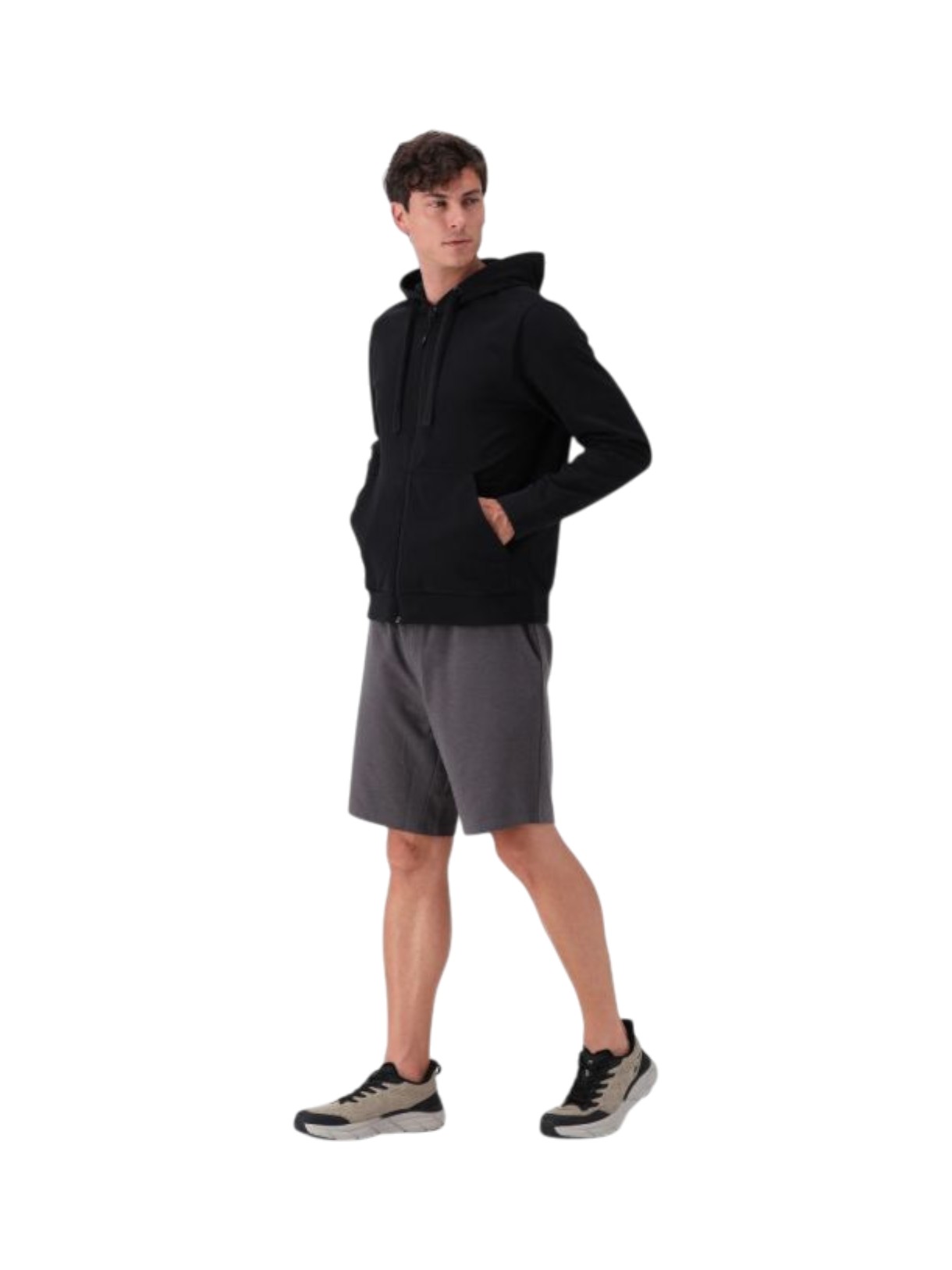 Herren Sweat Jacke mit Kapuze 5