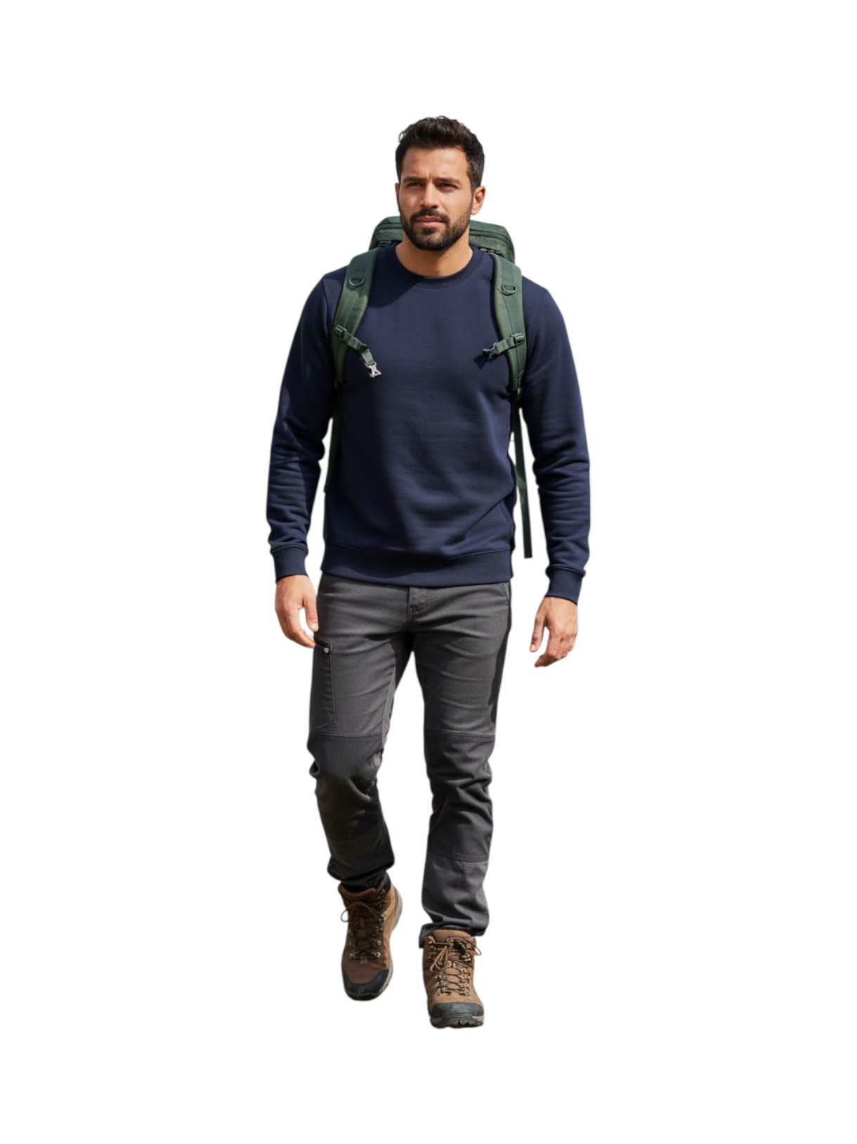 Herren Sweatshirt aus Baumwolle mit Stretch 5