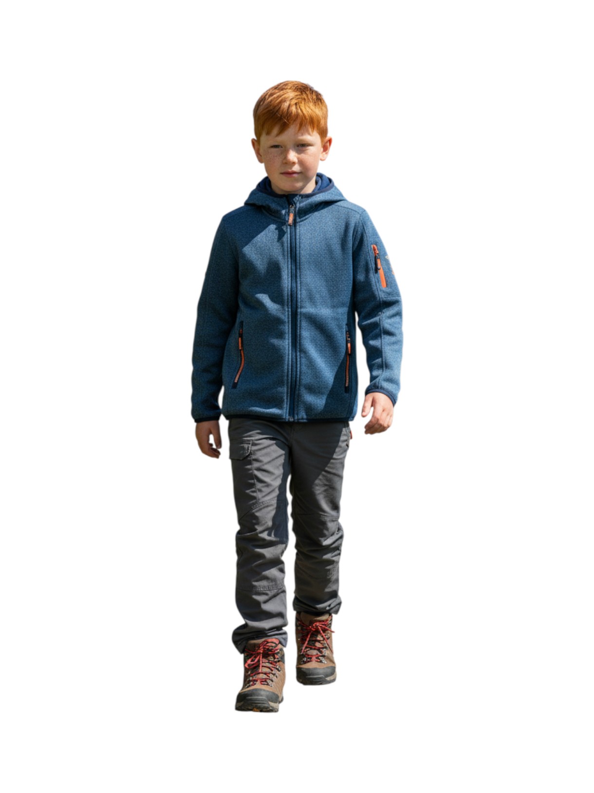 Kinder Jacke mit Kapuze aus Knit Tech Fleece 5