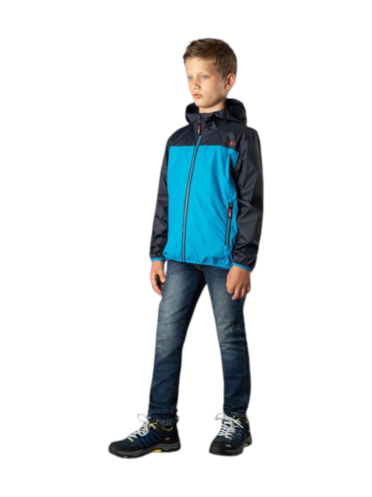 Kinder Regenjacke Pack Pocket mit Kapuze 5