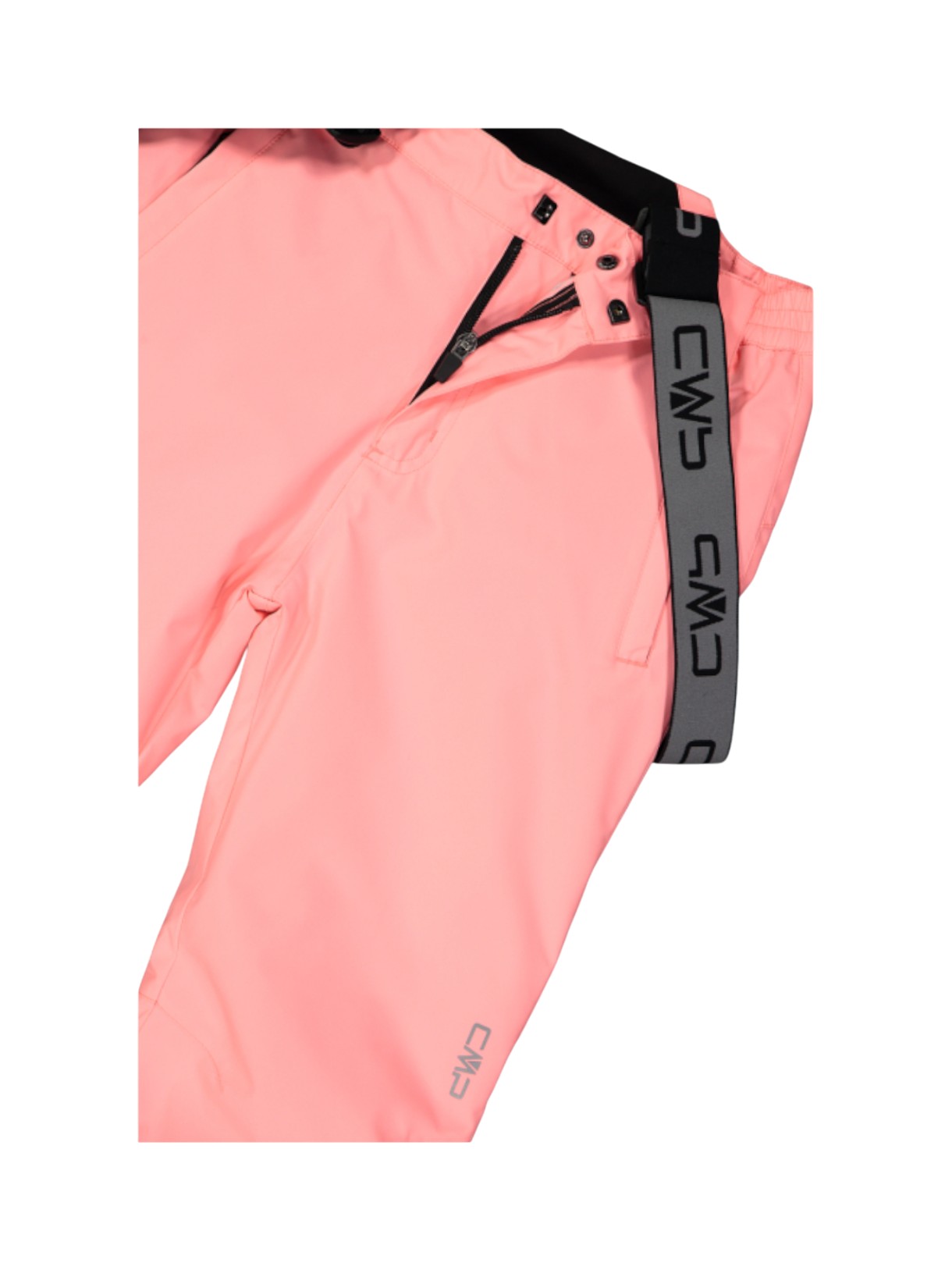 Kinder Skihose Clima Protect mit abnehmbaren Trägern pink 5