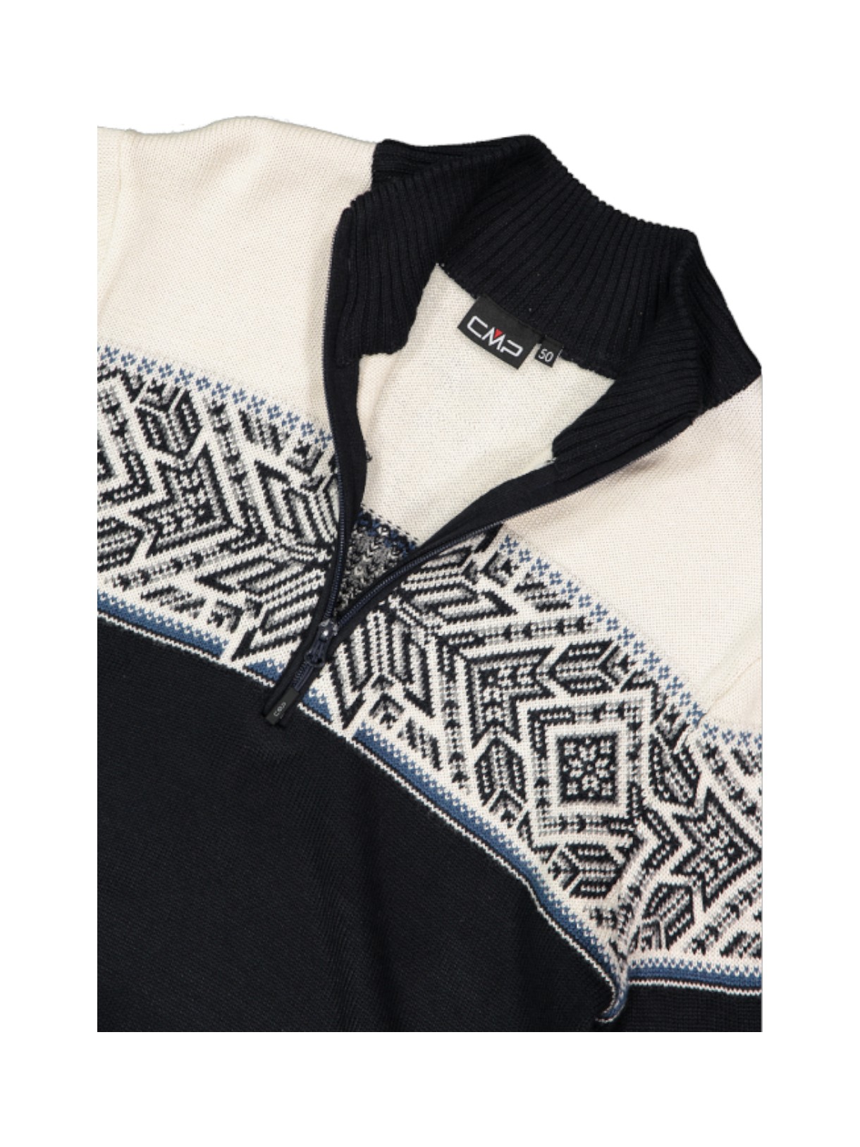 Knitted Herren Pullover half zip mit Wolle 5