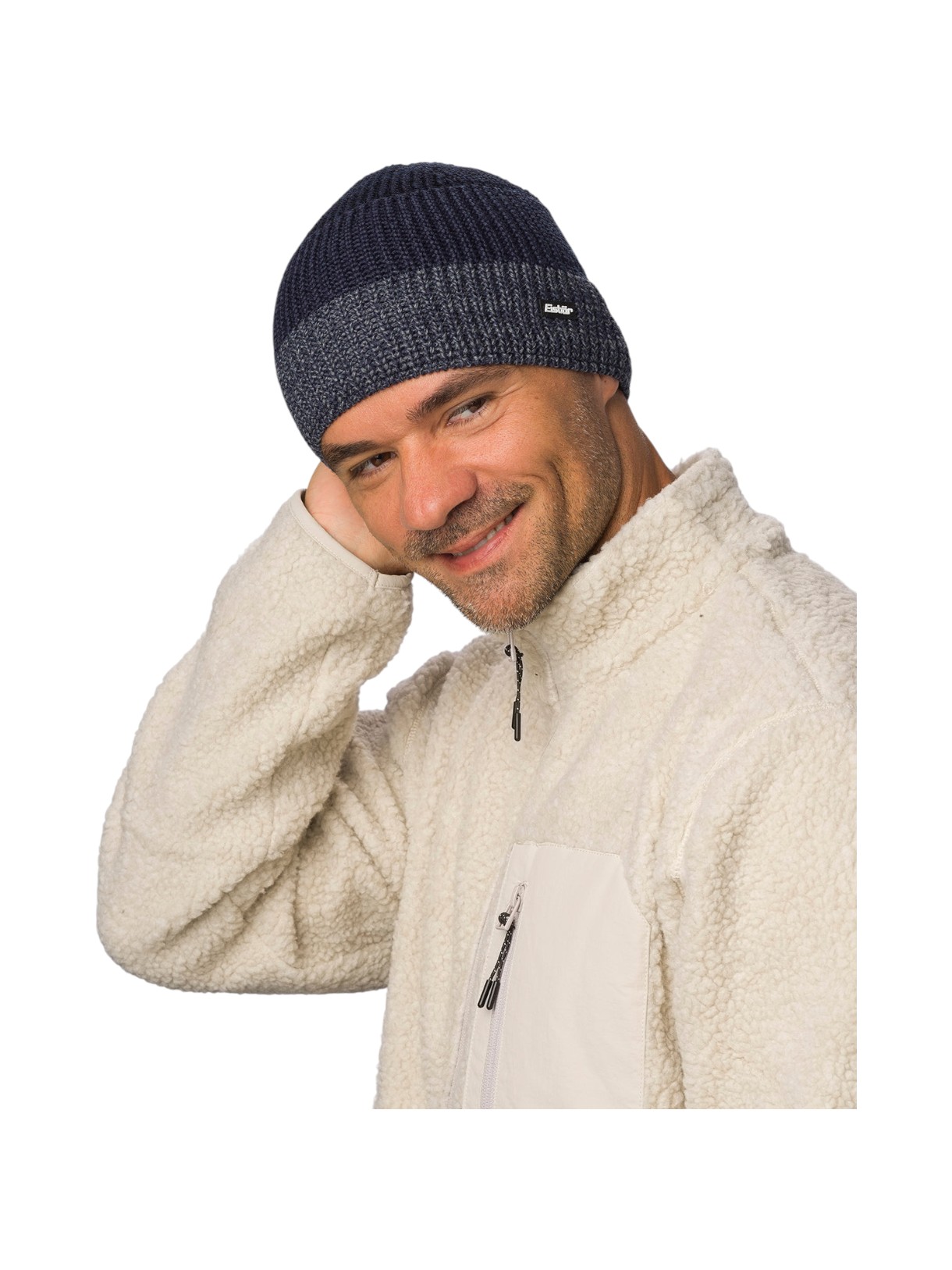 Caris Mütze mit Merinowolle im klassischen Drei-Streifen-Look 5