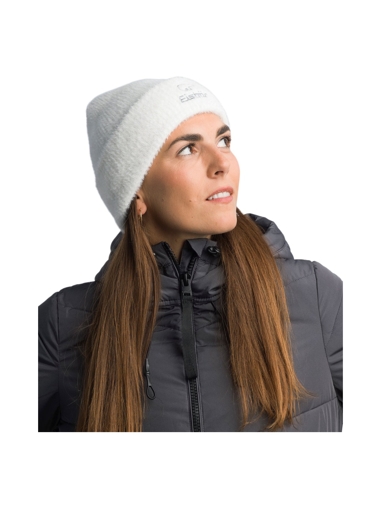 Mana flauschige Damen Mütze mit Logo Print 5