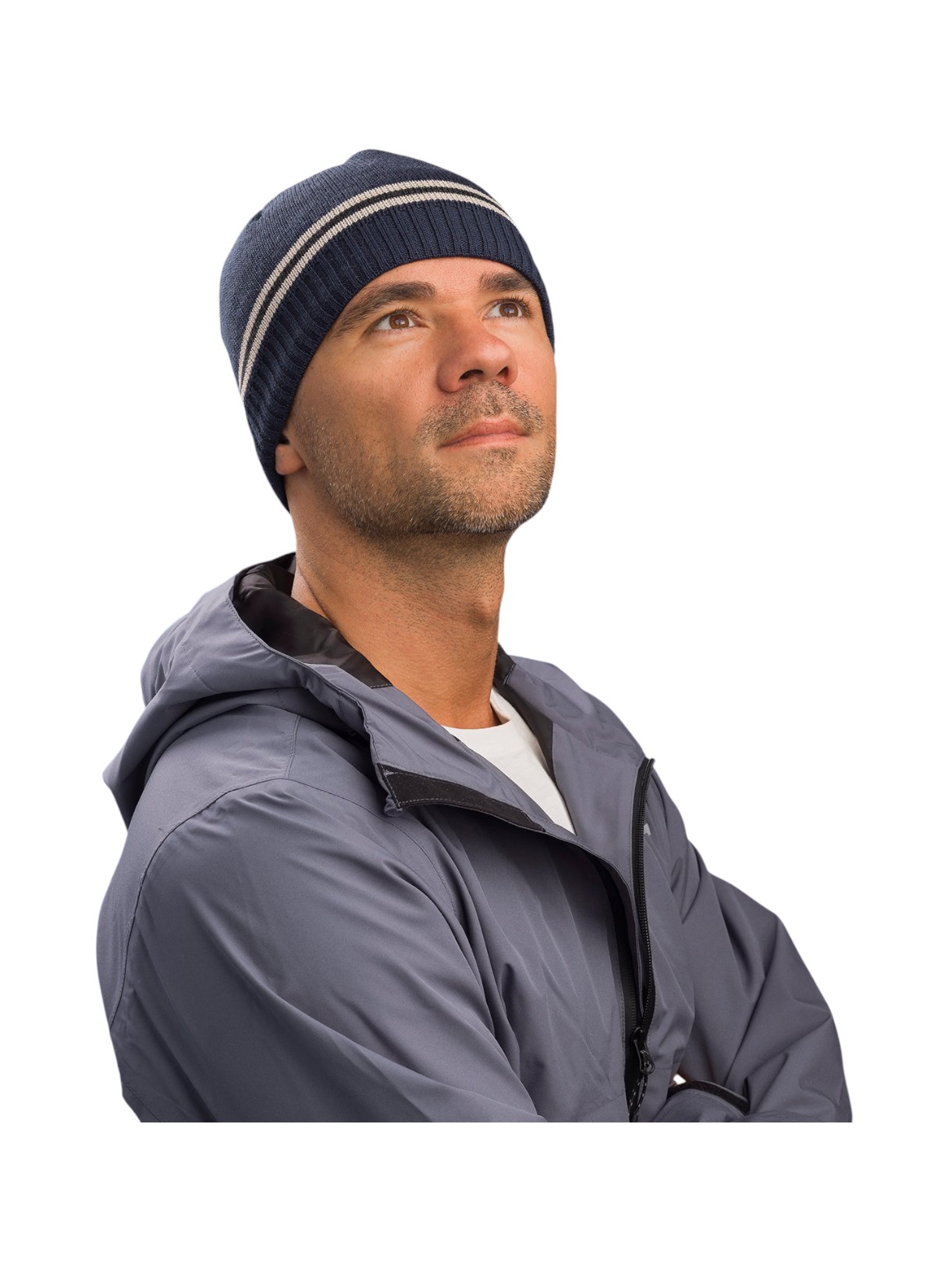 Mountain XL Herren Fleece Mütze mit Merinowolle 5