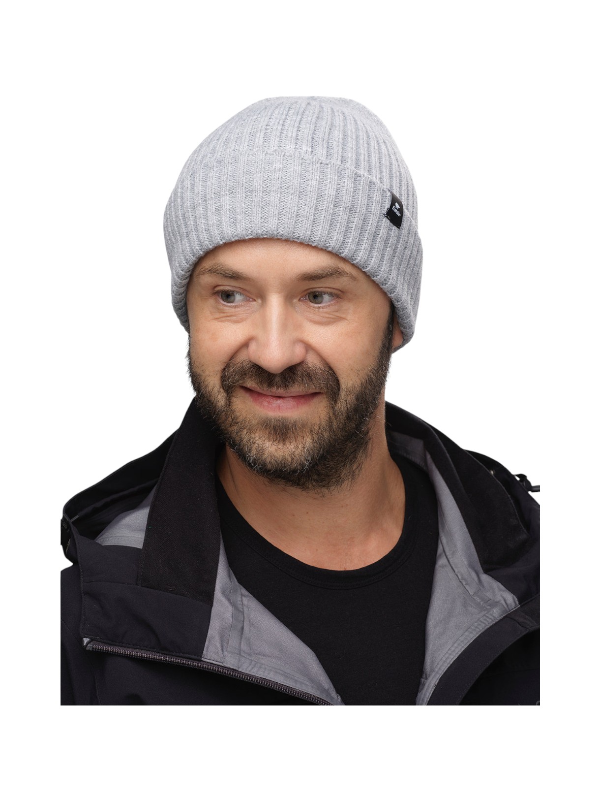 Ripp Strick Mütze 2.0. mit Außenumschlag 5