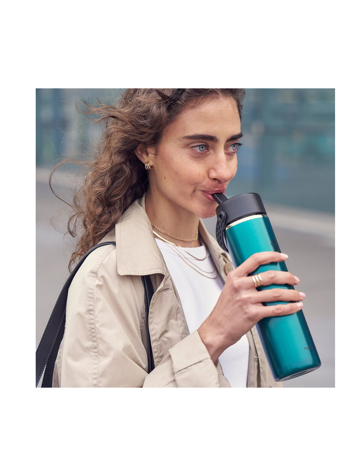 24 OZ Lightweight Wide Flex Straw Cap Trinkflasche 5