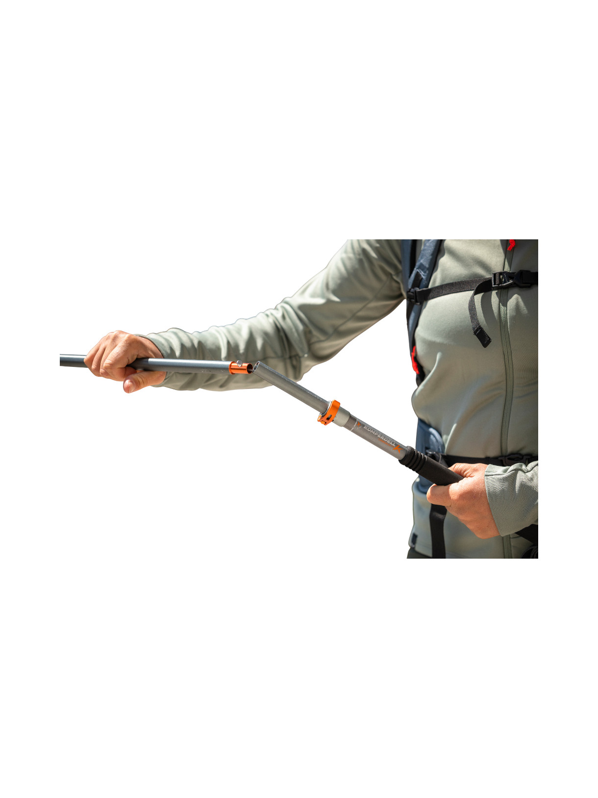 FX Lite Ti Vario Compact Wanderstock 38 cm Packmaß Länge 105-125 cm einstellbar 5
