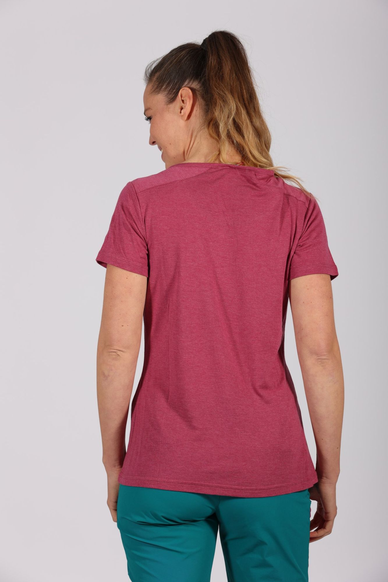 Eifelsteig Damen Funktions-T-Shirt mit V-Ausschnitt und Print 5