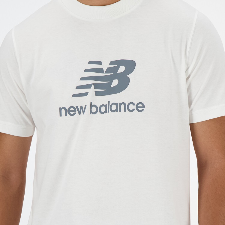 Stacked Logo Herren T-Shirt weiss 5