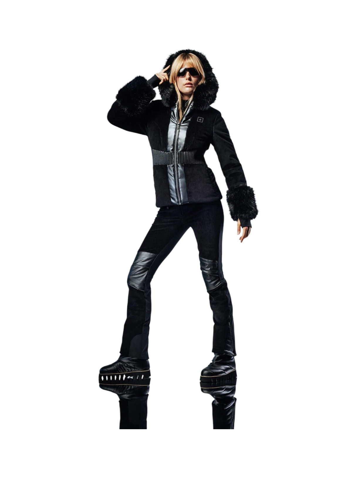 171 Insulated Damen Skijacke Kapuze mit Kunstfell Details 5