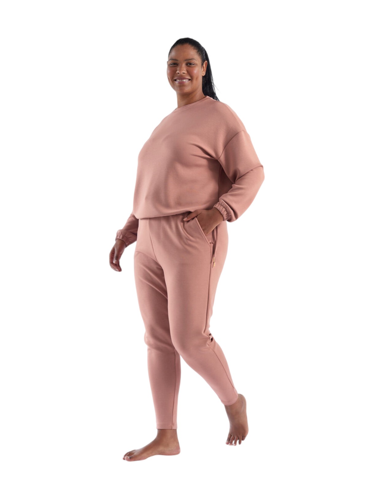 Tiamo Damen Sweat Hose Plus Size 5