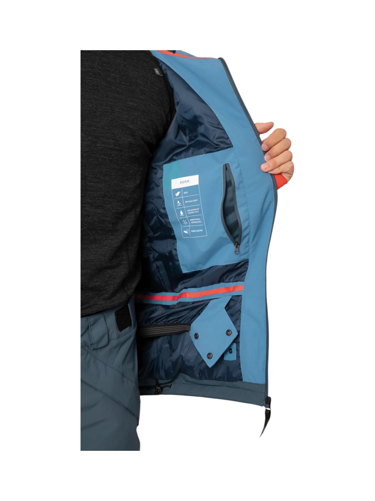 Avan Herren Skijacke mit Kapuze 6