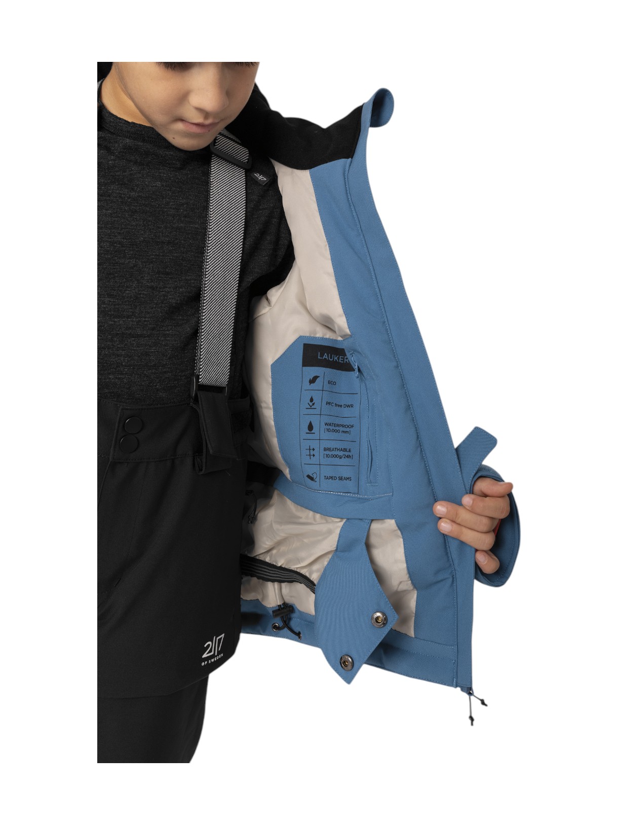Lauker Kinder Skijacke mit Kapuze 6