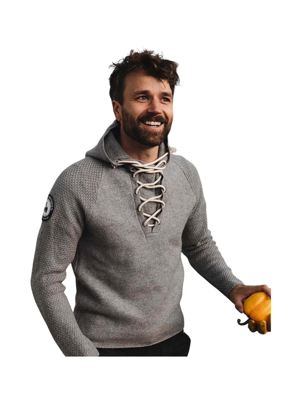 Boiled Herren Hoodie Laced aus Merino-Wolle 6