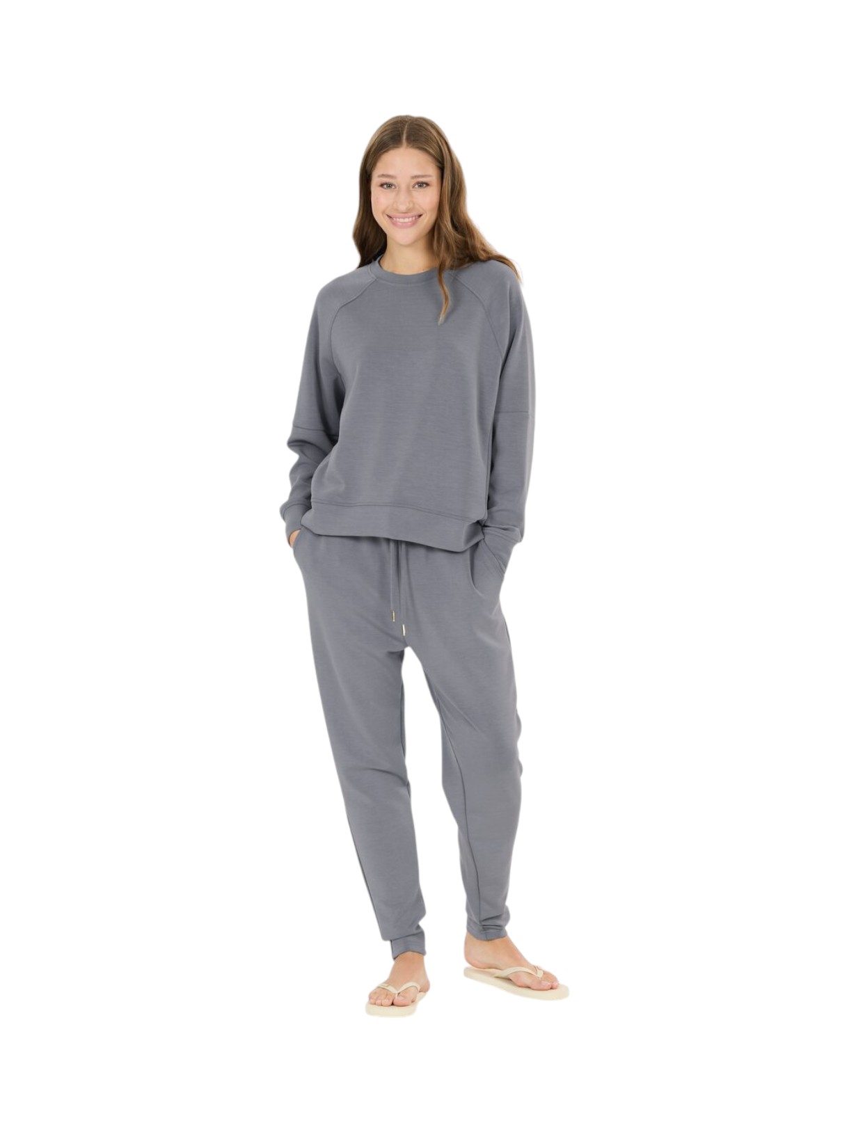 Jacey Crew Neck Damen Fitness Sweater 6