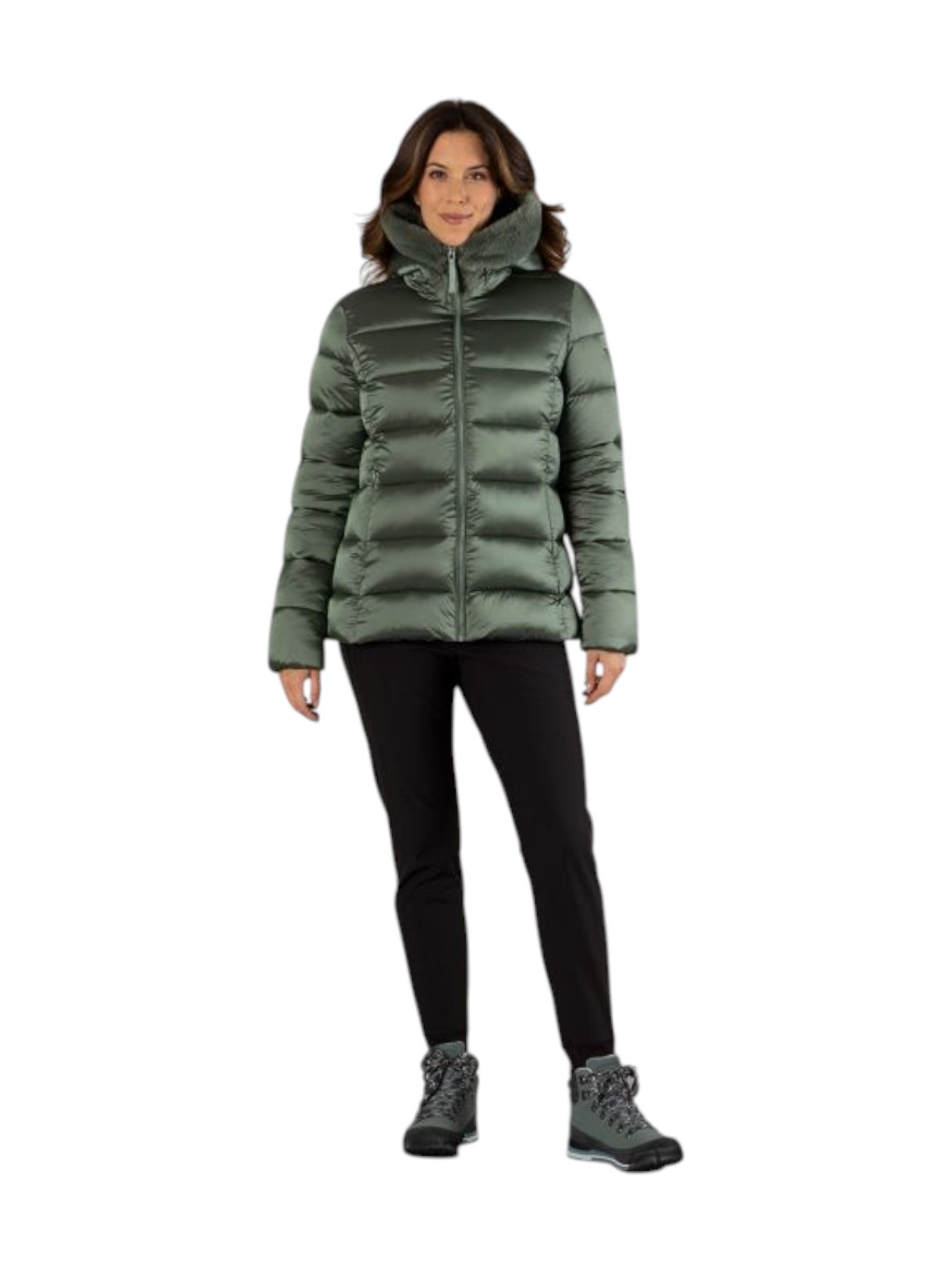 Damen Jacke wattiert mit Kapuze 6