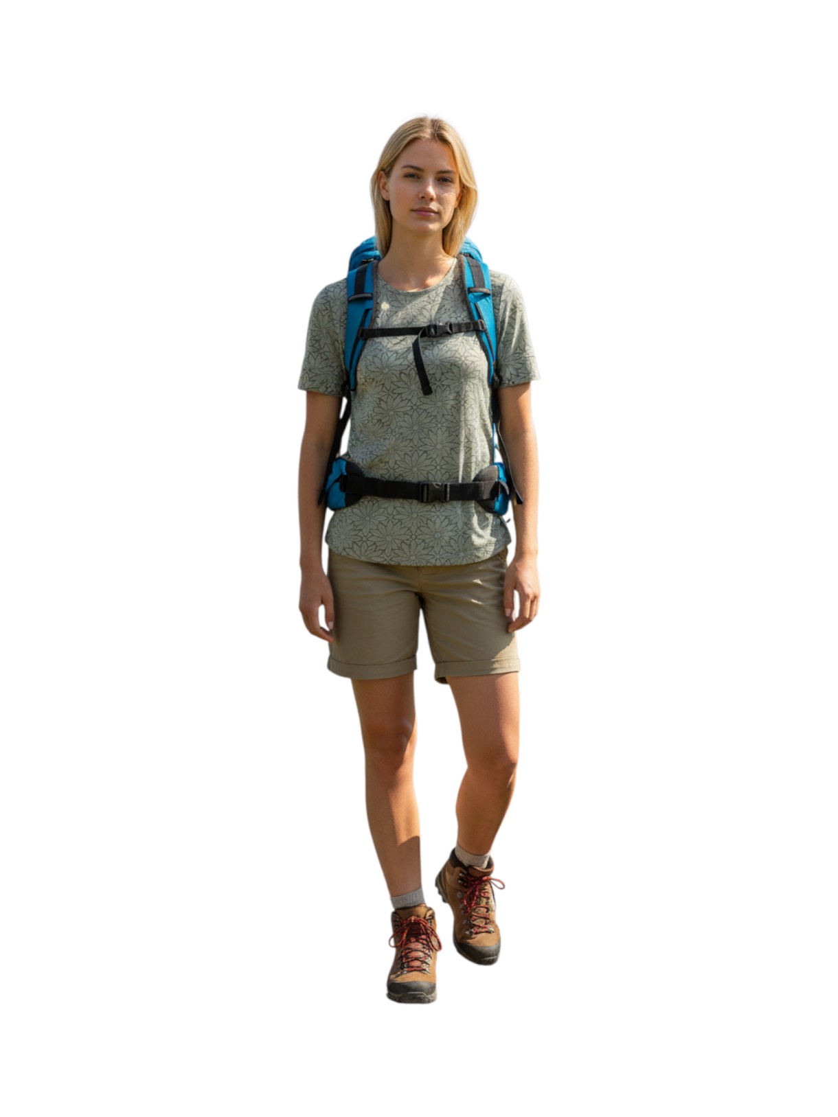Damen Outdoor T-Shirt mit Blumenprint 6
