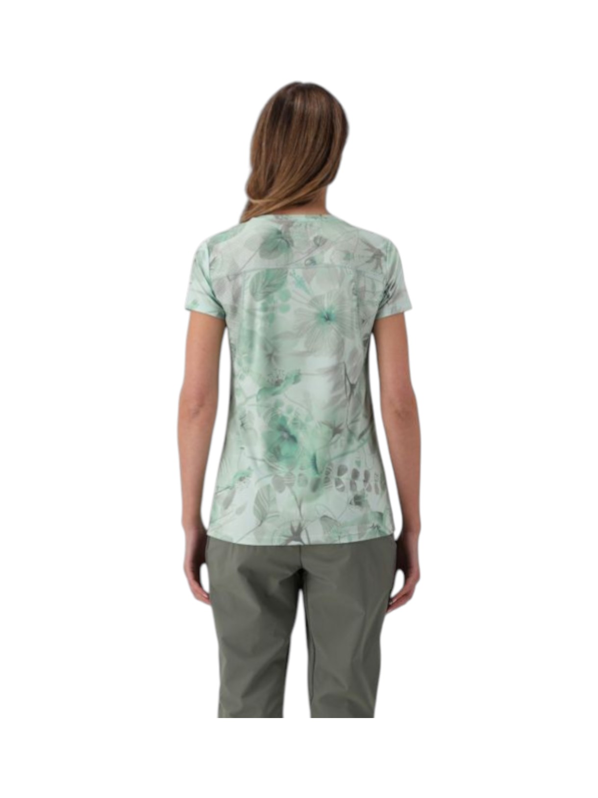 Damen Outdoor T-Shirt mit Blumenprint mit Dry Function 6