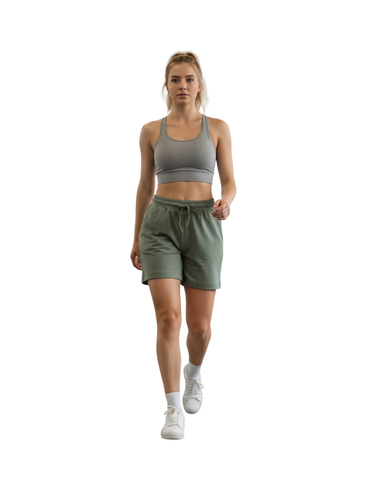 Damen Stretch Shorts im sportlichen Look 6