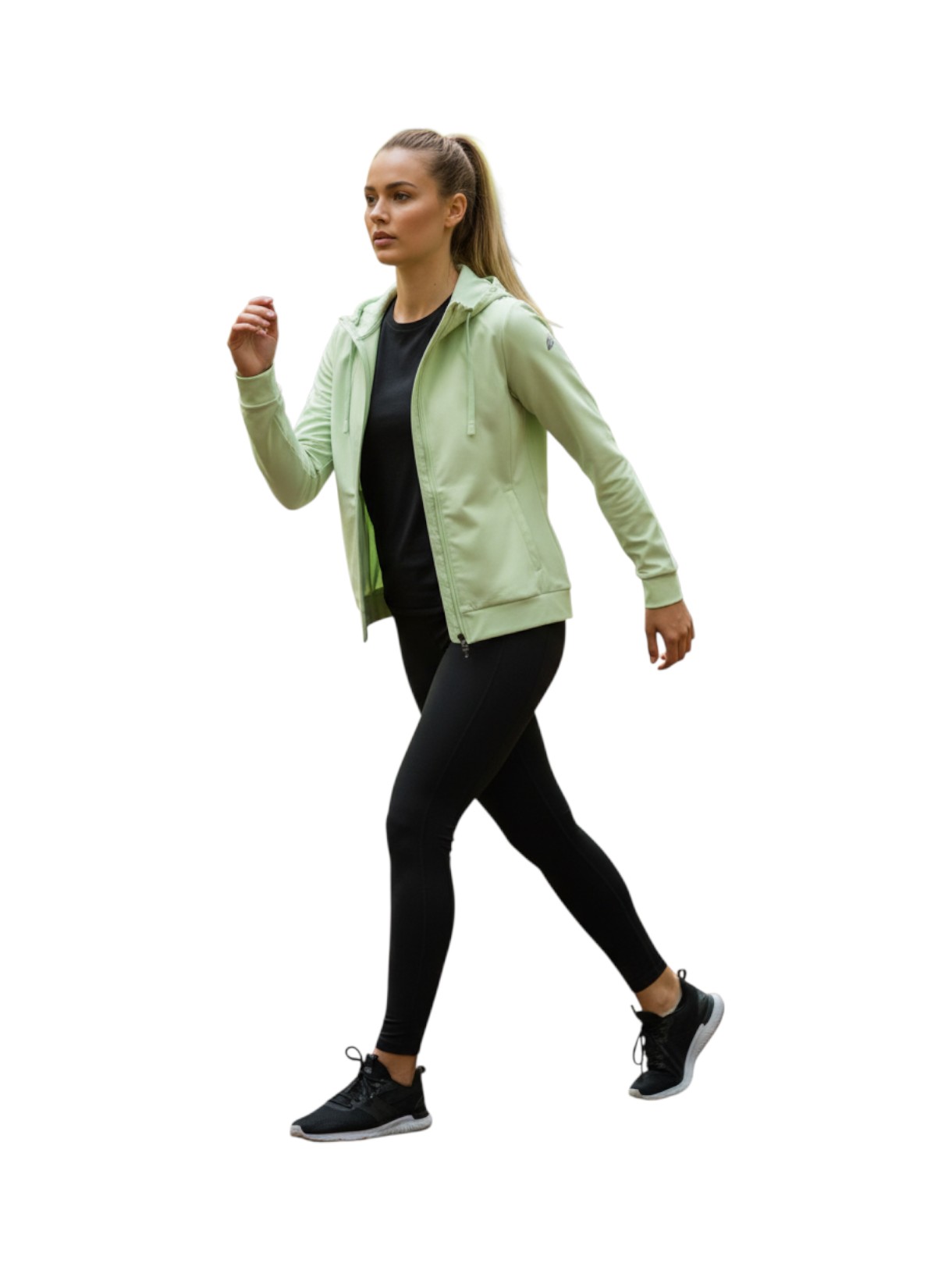 Damen Sweat Jacke mit Kapuze 6