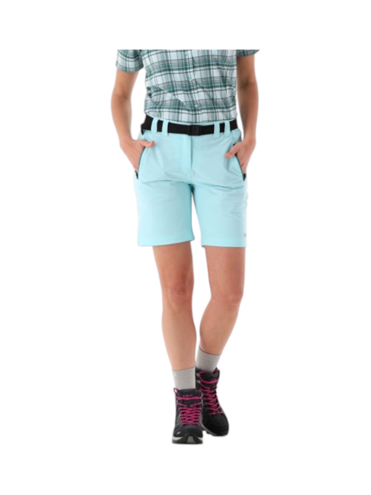 Damen Trekking Bermuda Shorts mit Gürtel und Dry Function 6