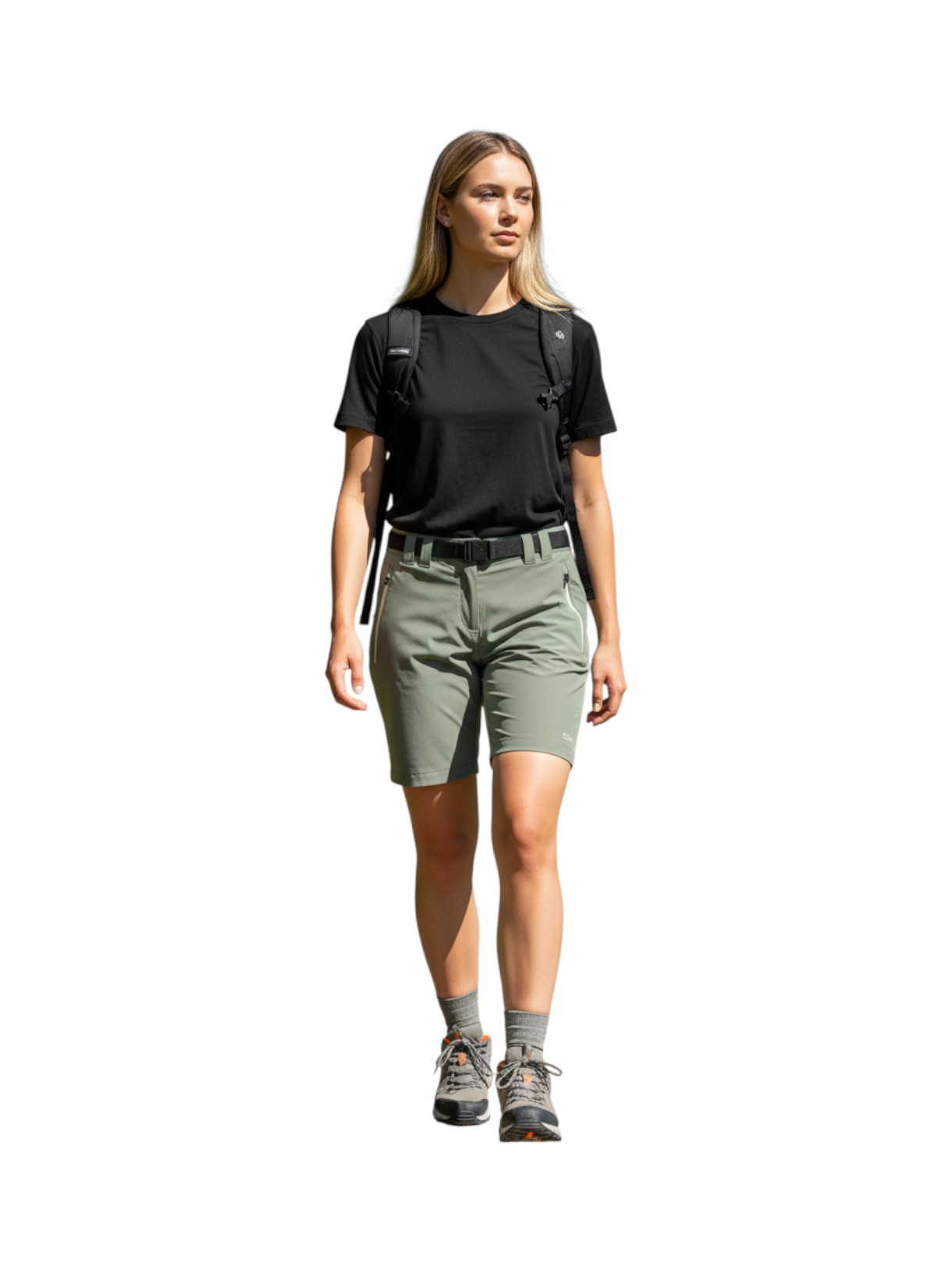 Damen Trekking Bermuda Shorts mit Gürtel und Dry Function 6