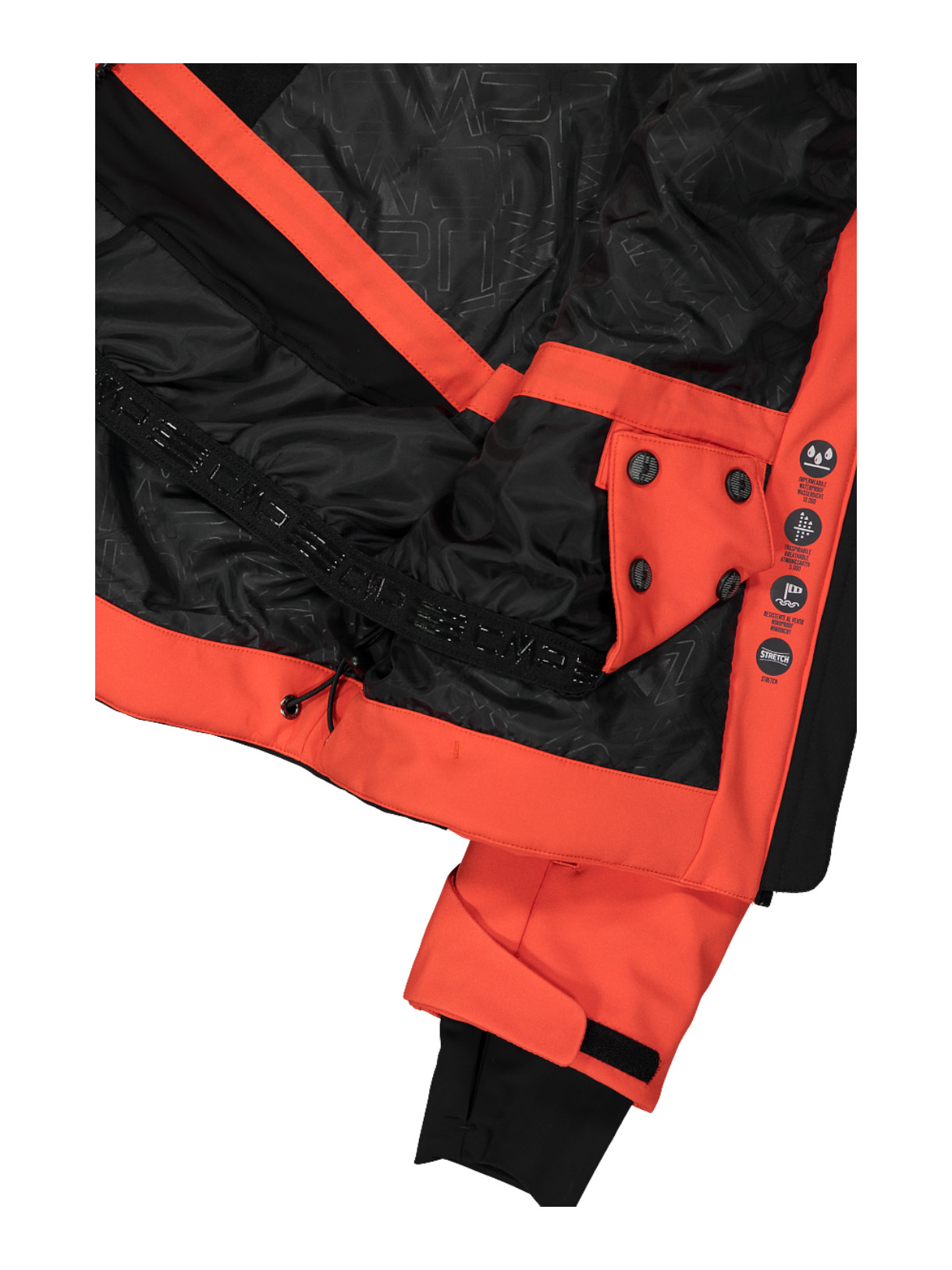 Herren Skijacke aus Twill mit abnehmbarer Kapuze 6