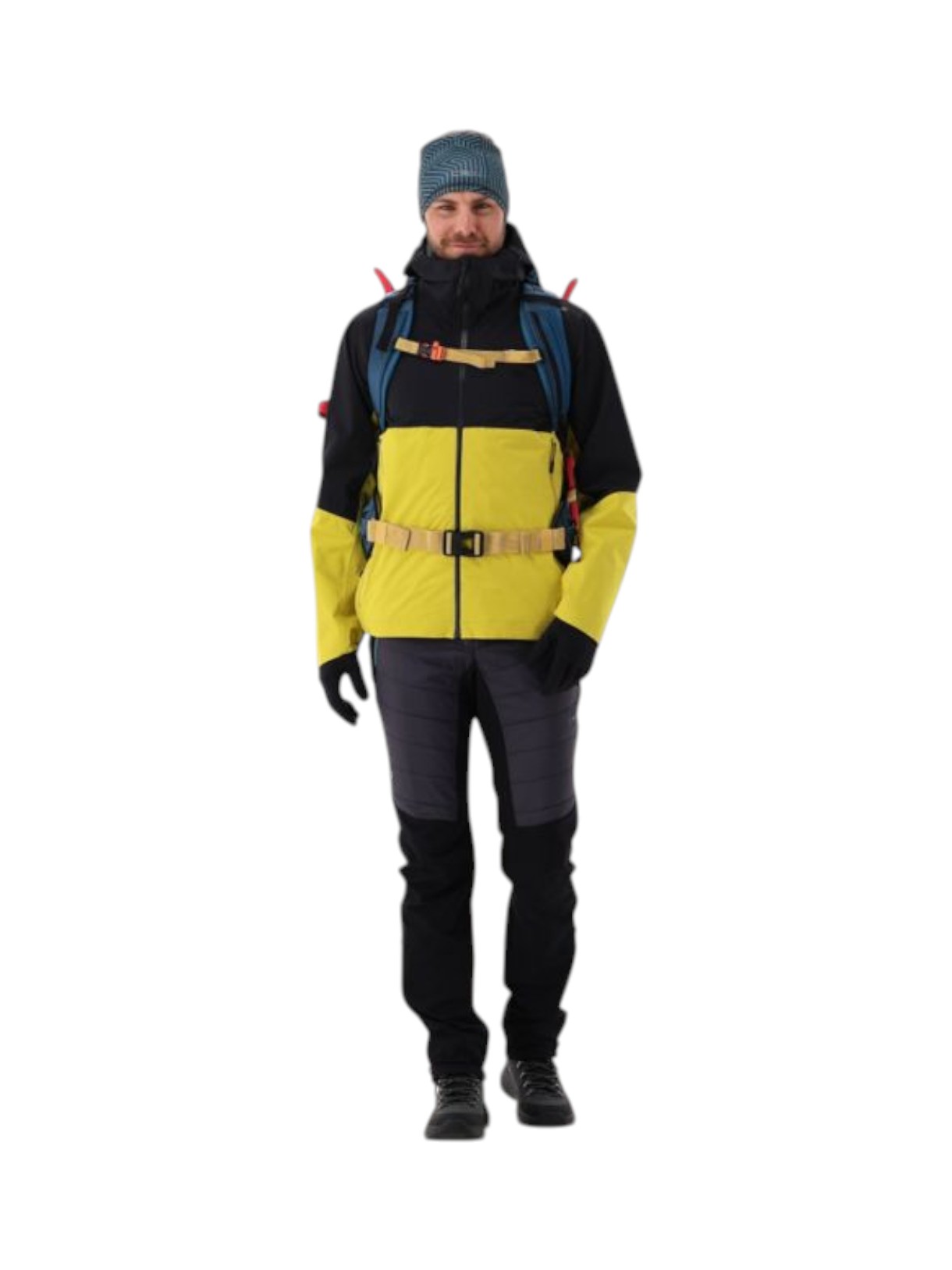 Herren Unlimited Hardshell Jacke Clima-Protect mit Kapuze gelb 6