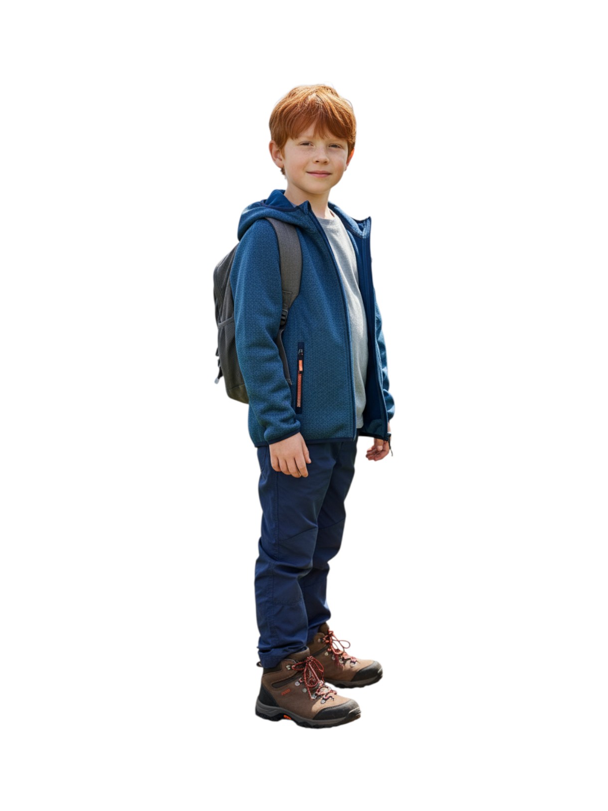 Kinder Jacke mit Kapuze aus Knit Tech Fleece 6