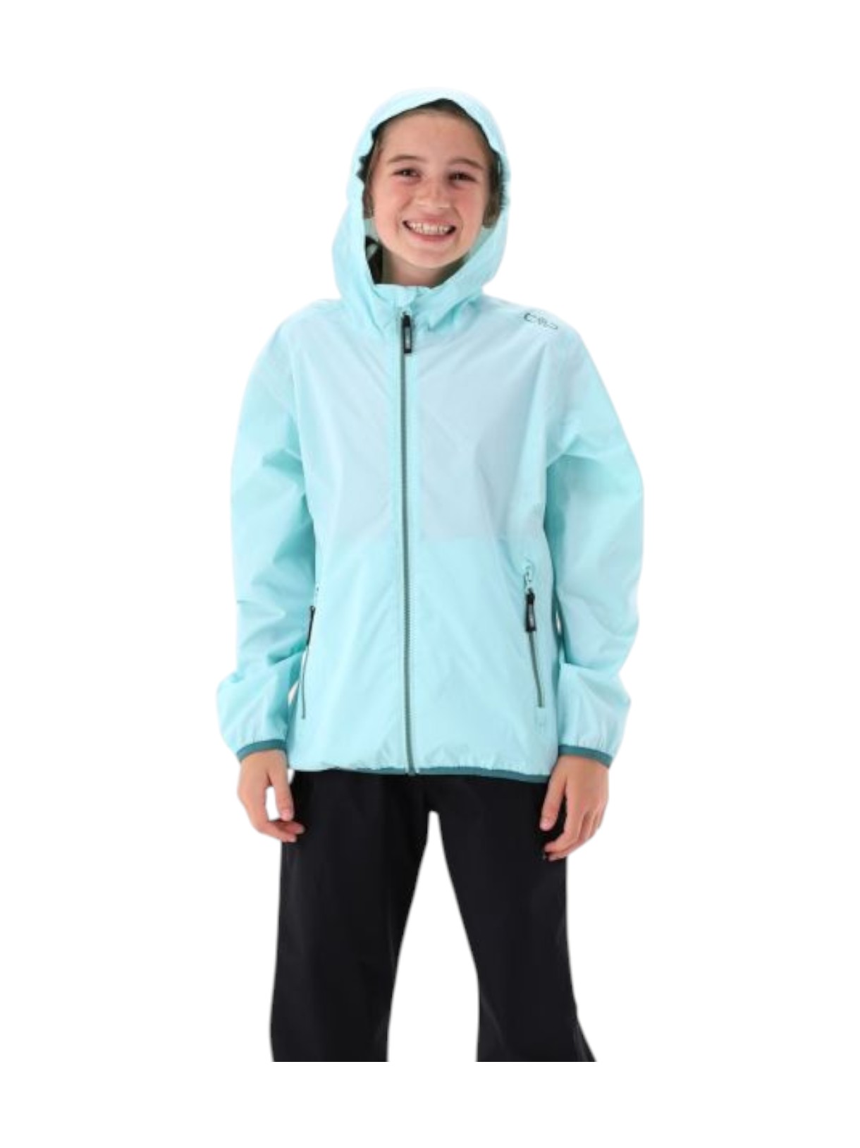 Mädchen Regenjacke Pack Pocket mit Kapuze 6