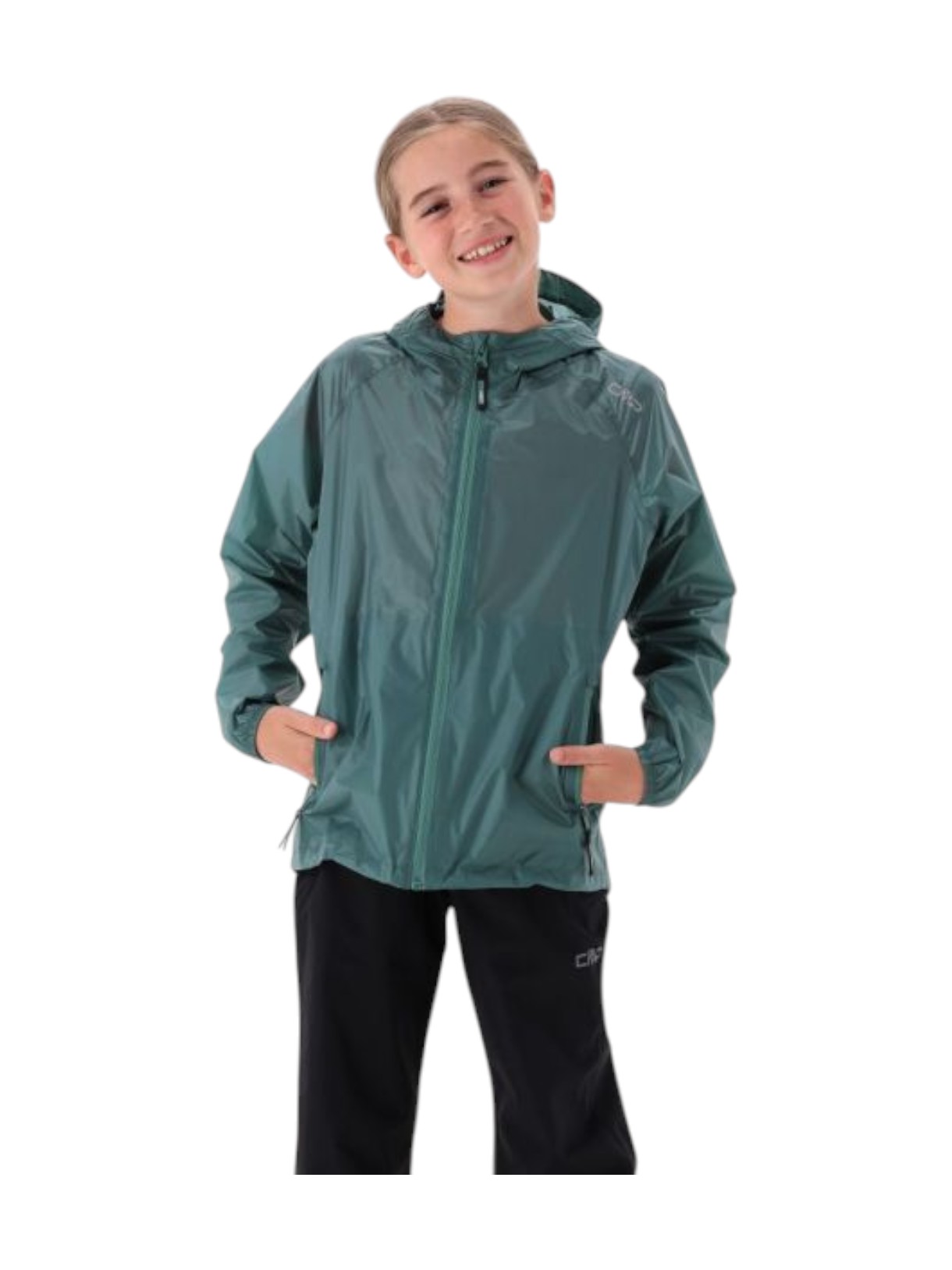 Mädchen Regenjacke Pack Pocket mit Kapuze 6