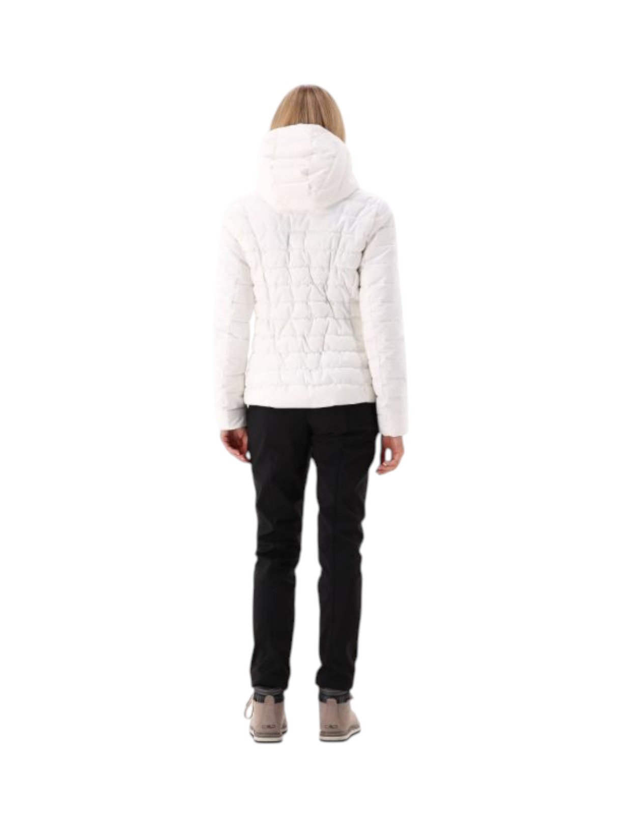 Wattierte Damen Winter Jacke mit Kapuze 6