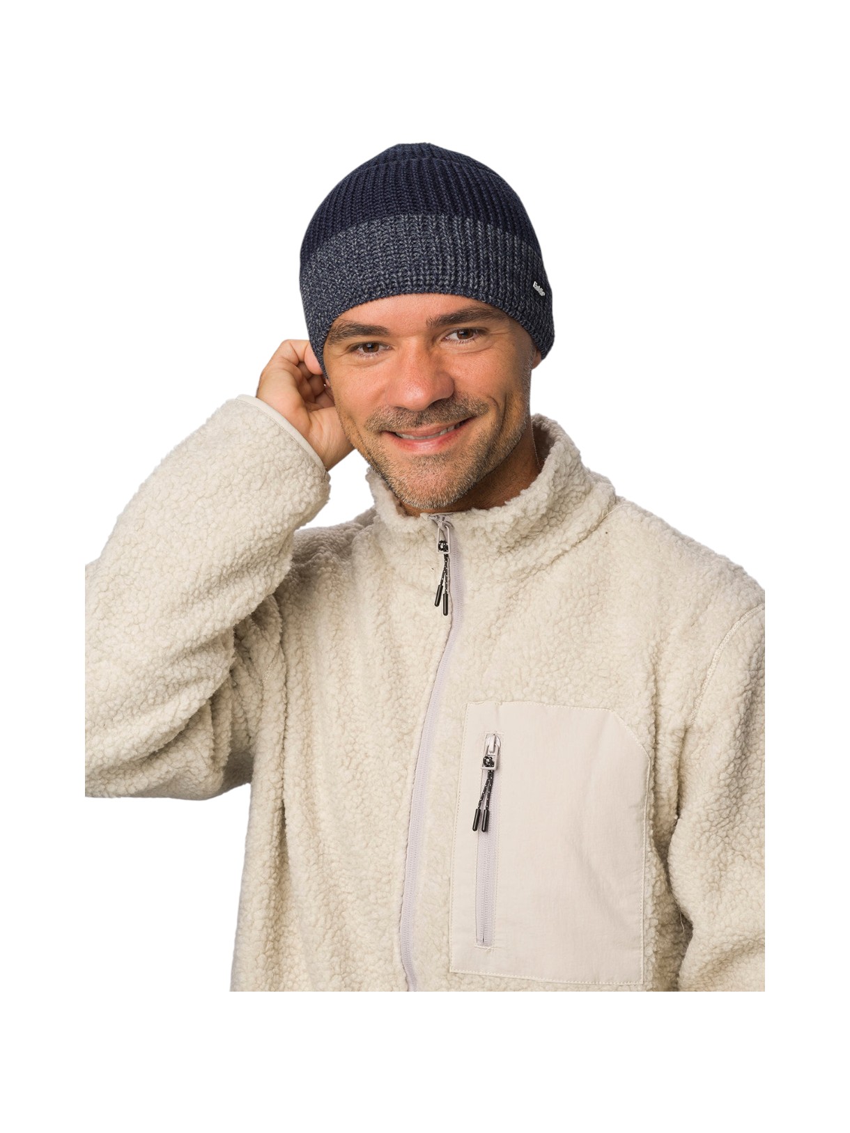 Caris Mütze mit Merinowolle im klassischen Drei-Streifen-Look 6