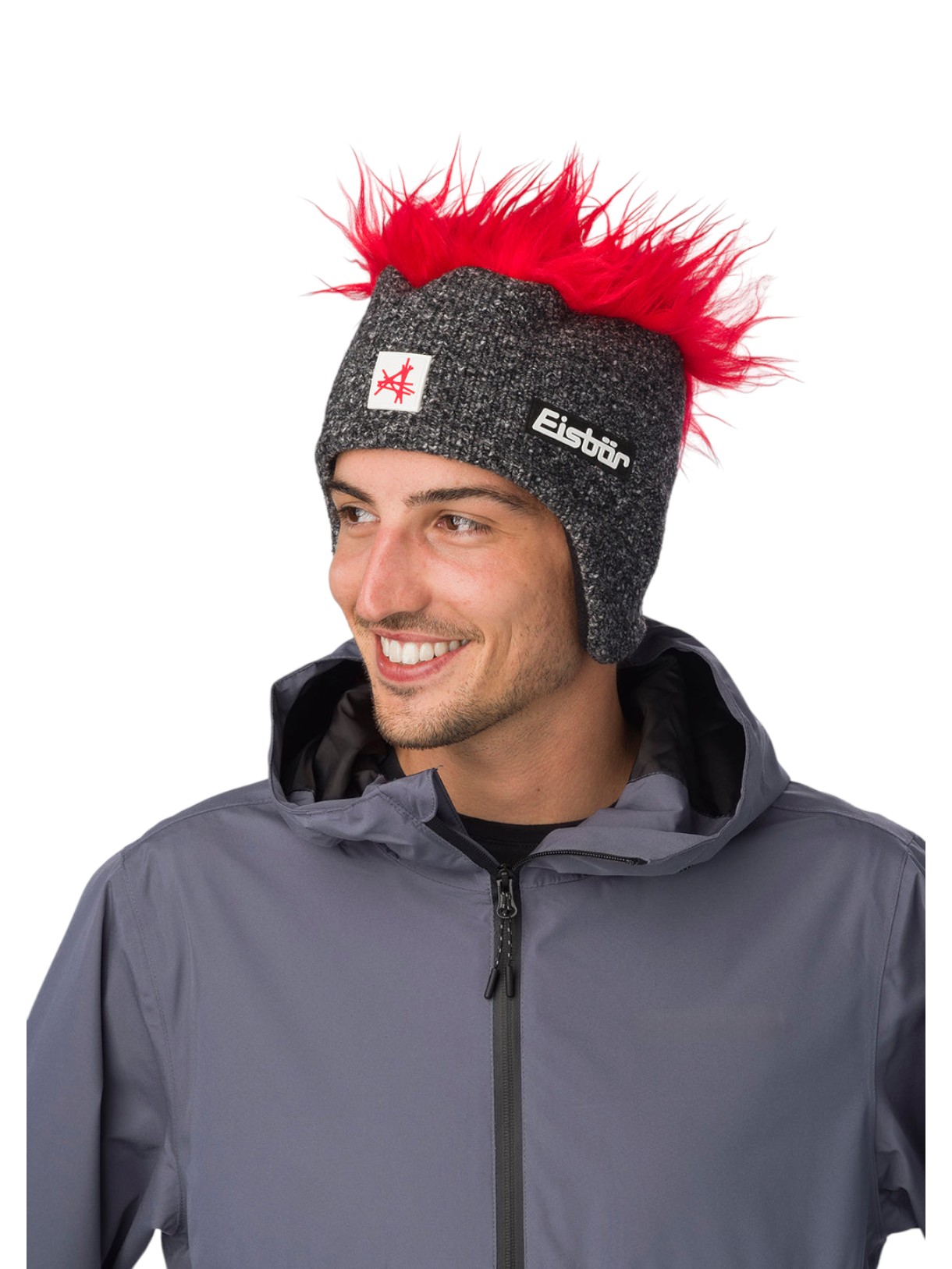 Cocker Fleece Ski Austria Mütze mit Kunstfell Haaren 6
