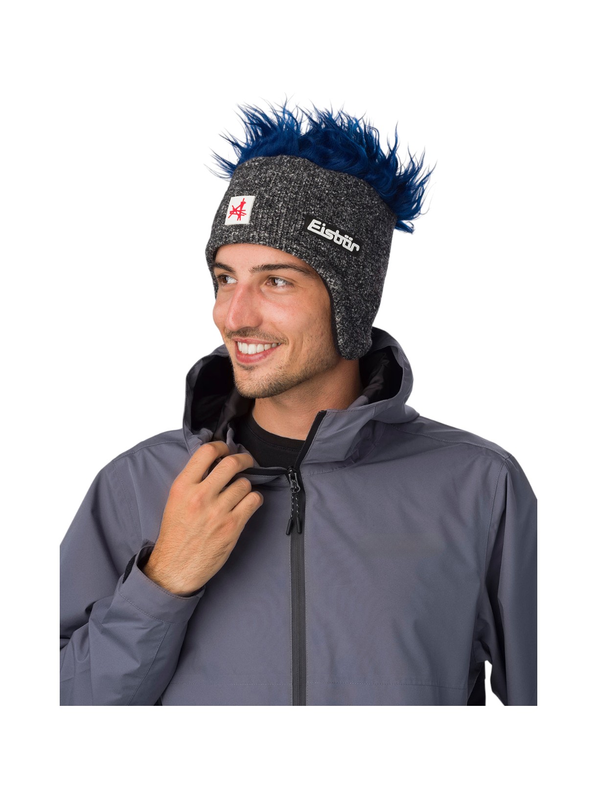 Cocker Fleece Ski Austria Mütze mit Kunstfell Haaren 6