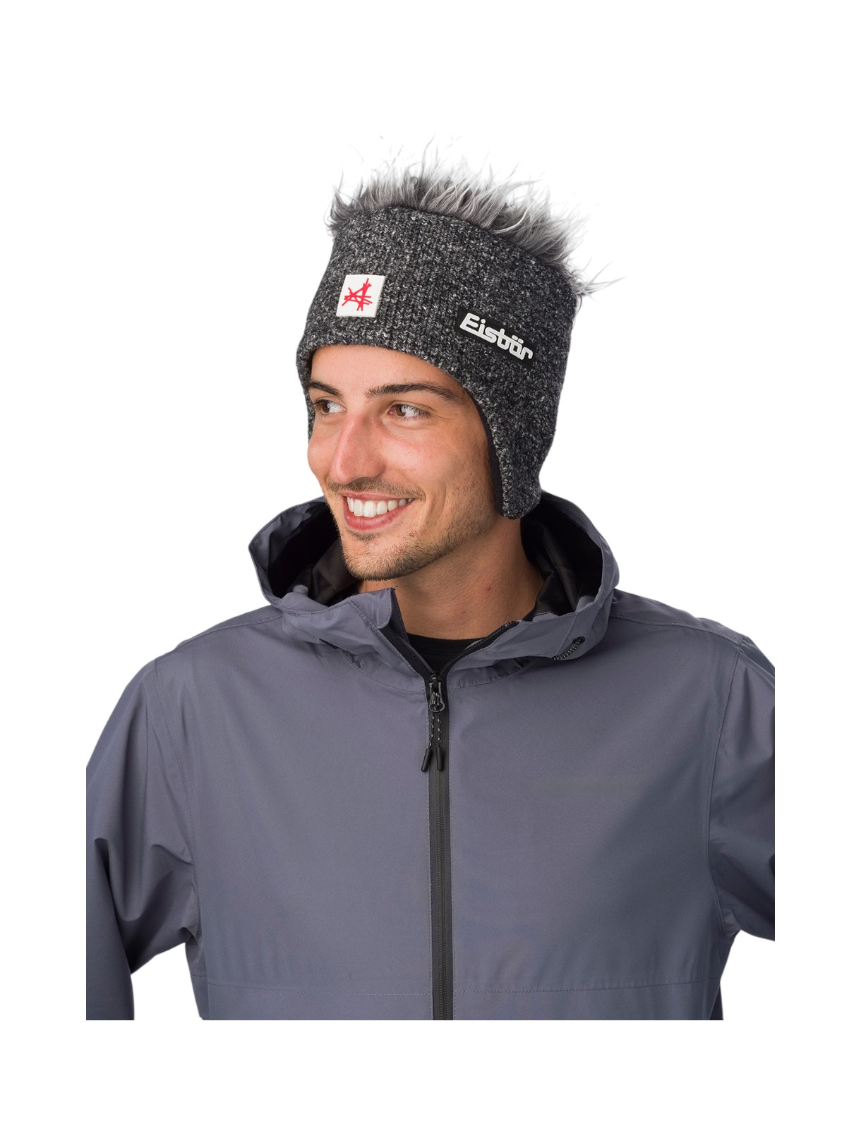 Cocker Fleece Ski Austria Mütze mit Kunstfell Haaren 6