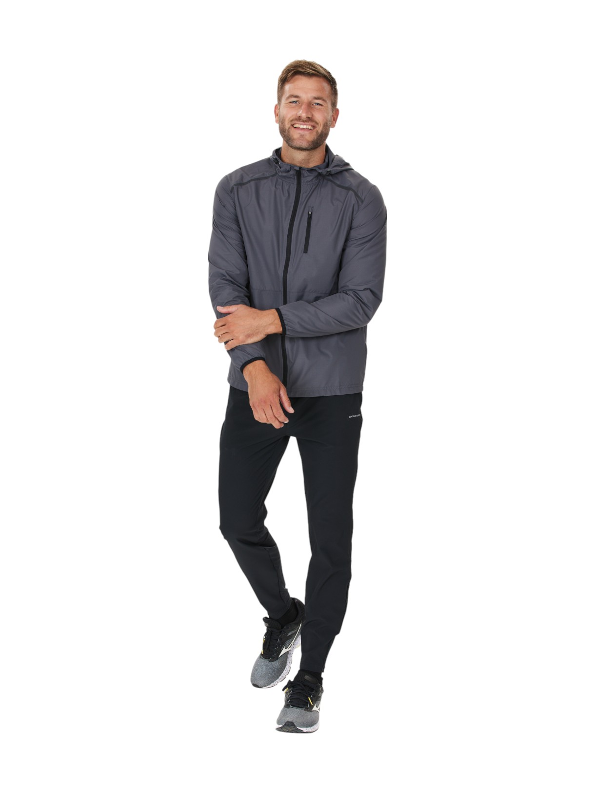 Hugoee Herren Laufjacke mit Kapuze 6