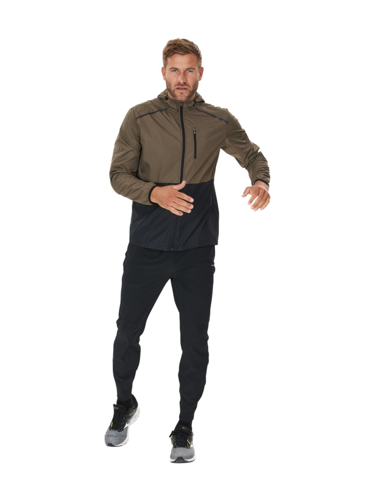 Hugoee Herren Laufjacke mit Kapuze 6