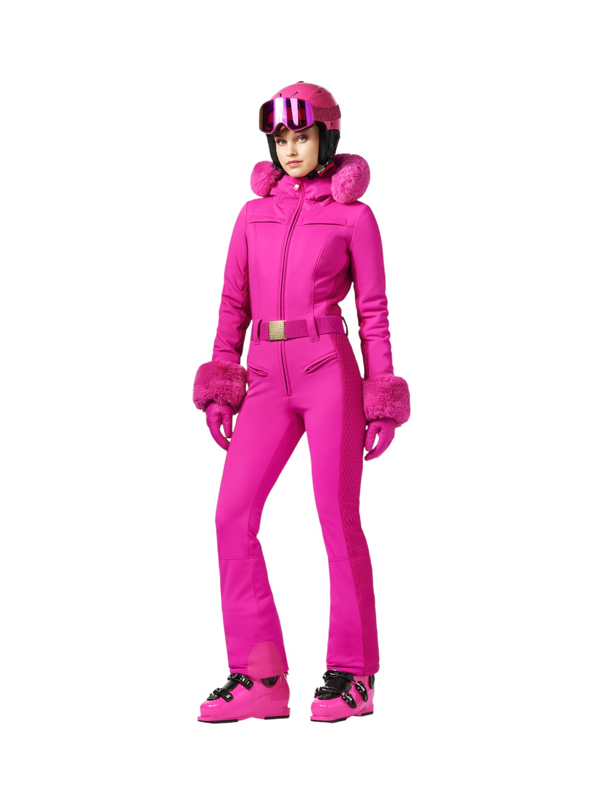Angele Damen Softshell Skianzug mit Kapuze 6