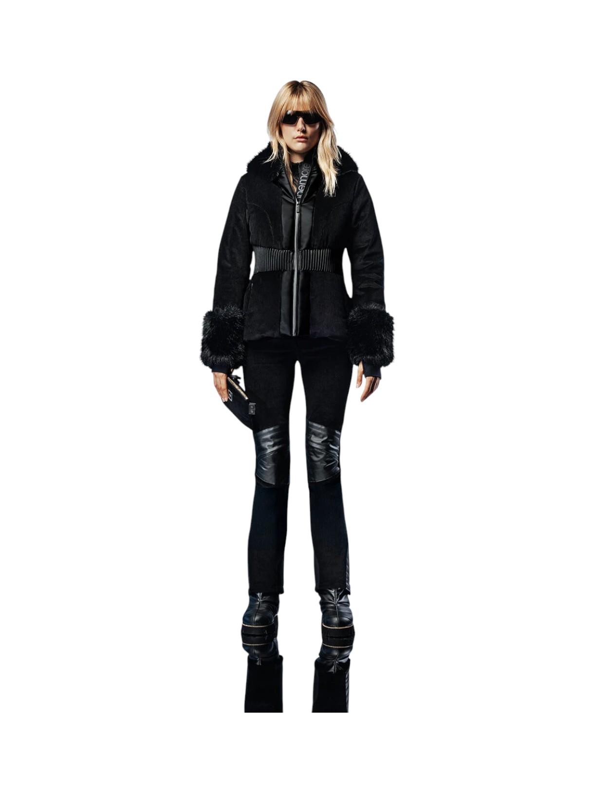 171 Insulated Damen Skijacke Kapuze mit Kunstfell Details 6