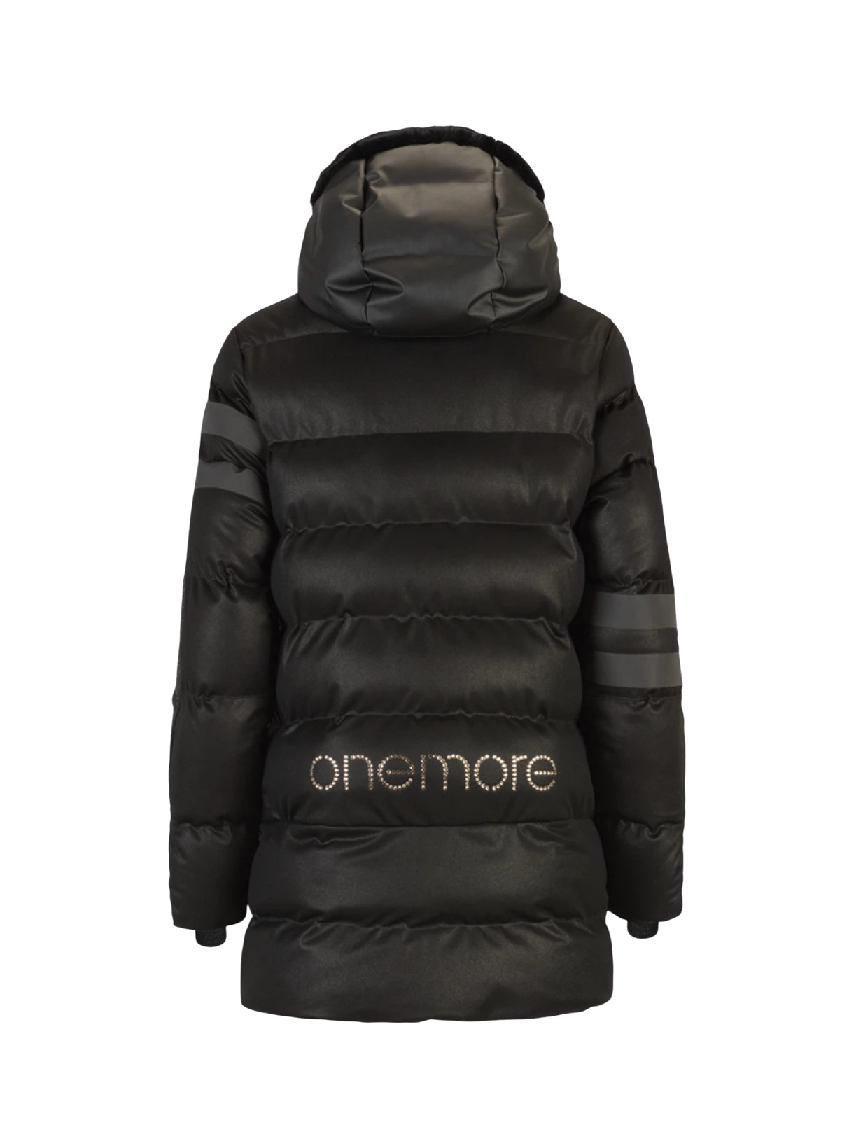 211 Damen Winter Mantel zur Jacke wandelbar mit Swarovski-Kristallen und Kapuze 6