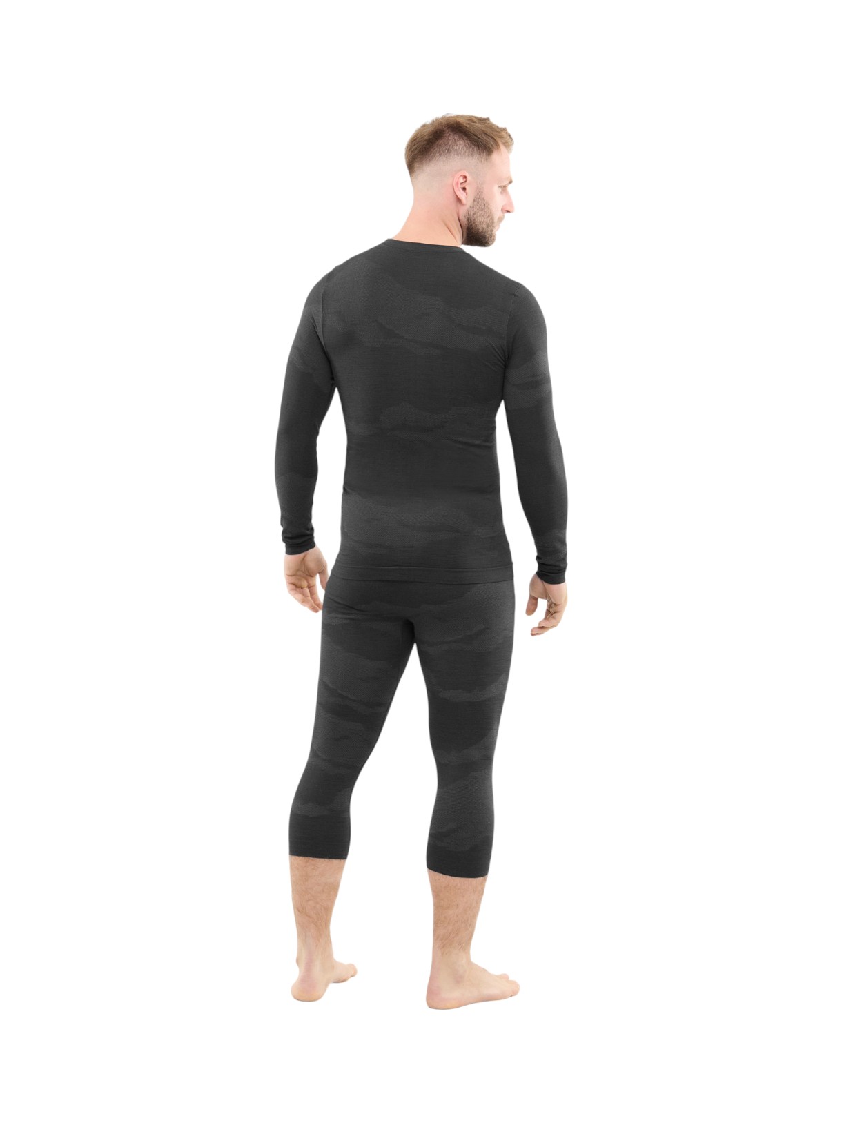 Base Layer Gasher Herren 3/4 Merino Unterwäsche Set 6