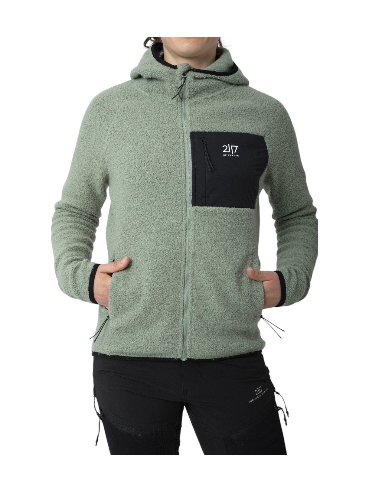 Skord Pile Damen Woll Fleece Hoodie 7