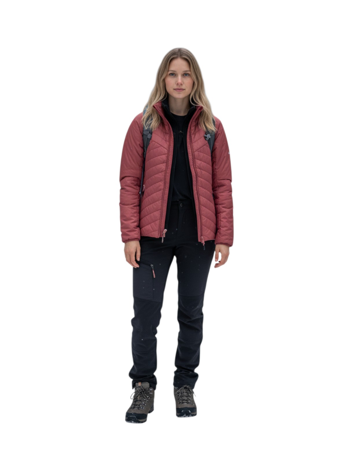Damen Daunen Jacke mit abnehmbaren Ärmeln 7