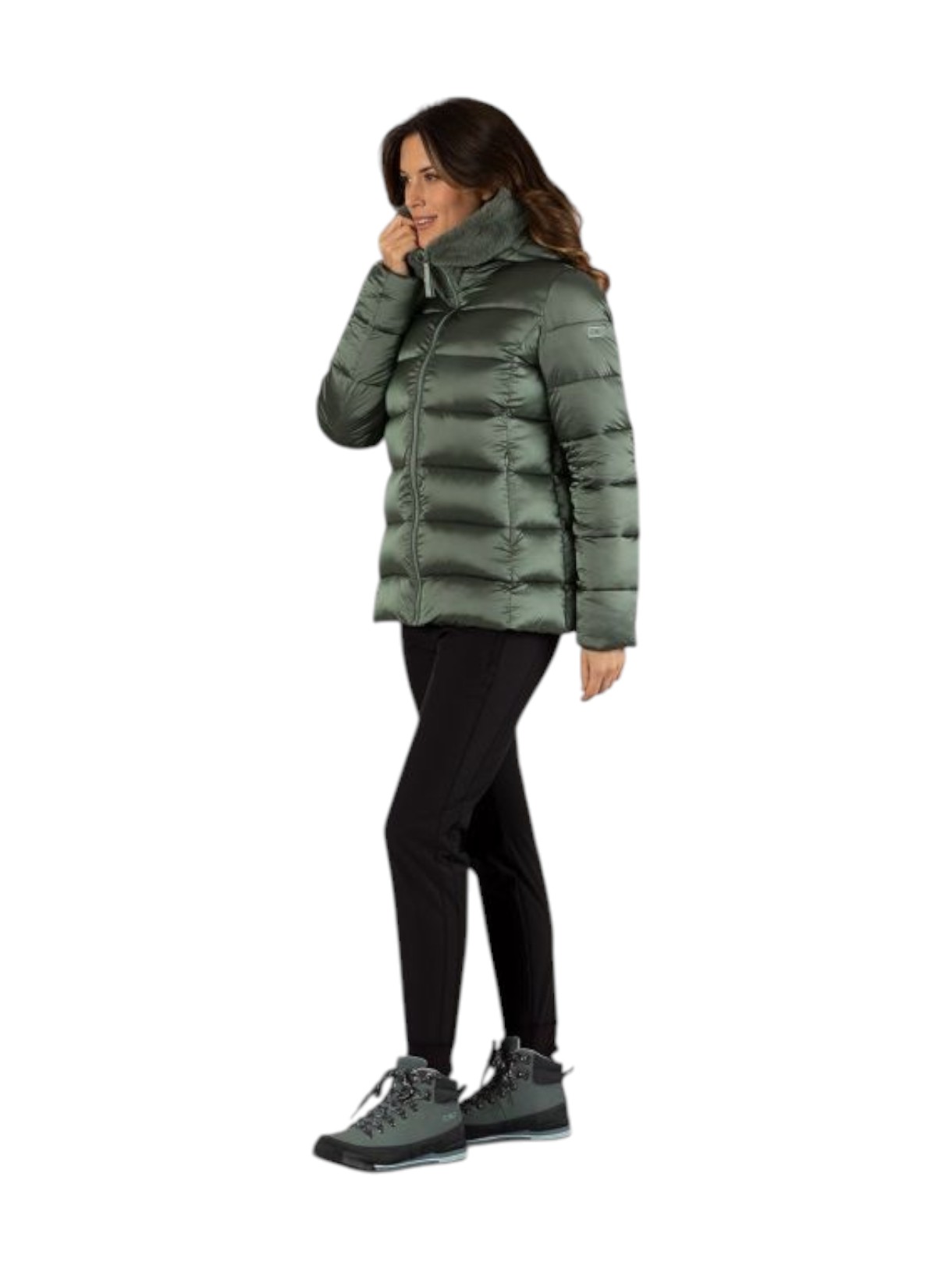 Damen Jacke wattiert mit Kapuze 7