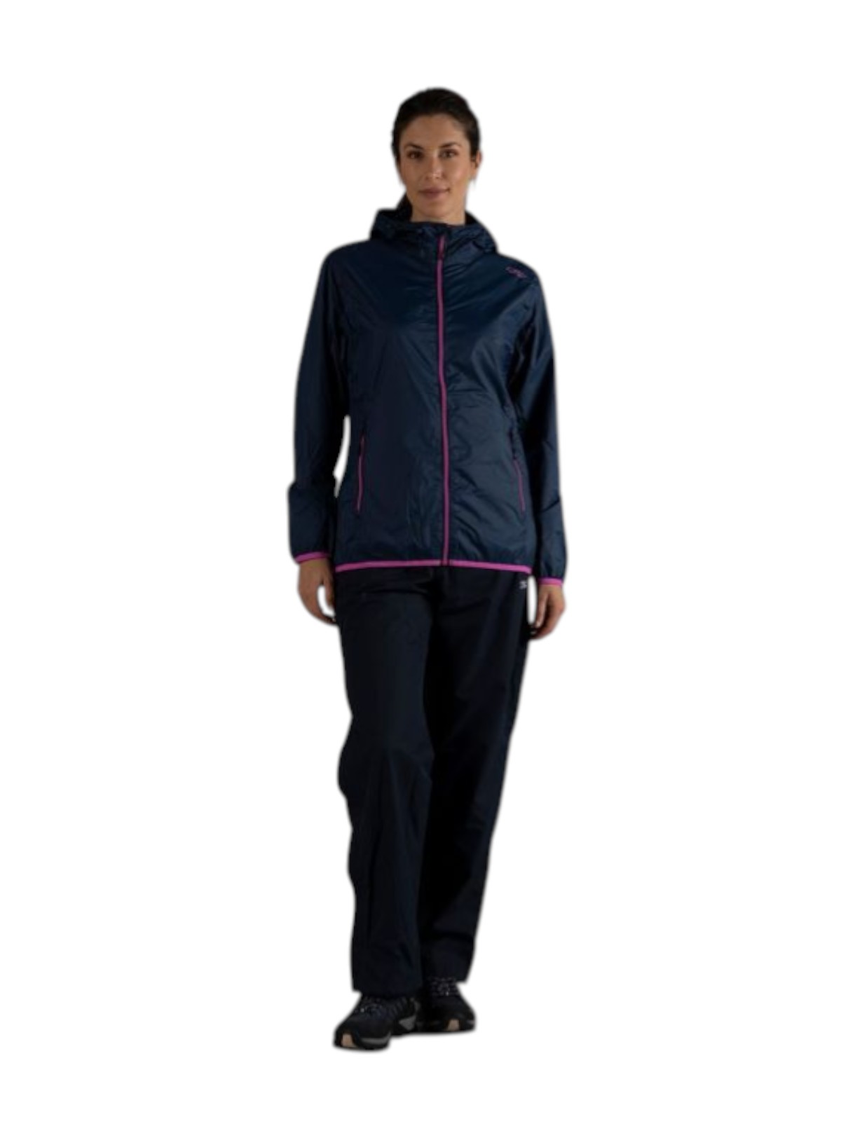 Damen Regenjacke Pack Pocket mit Kapuze 7