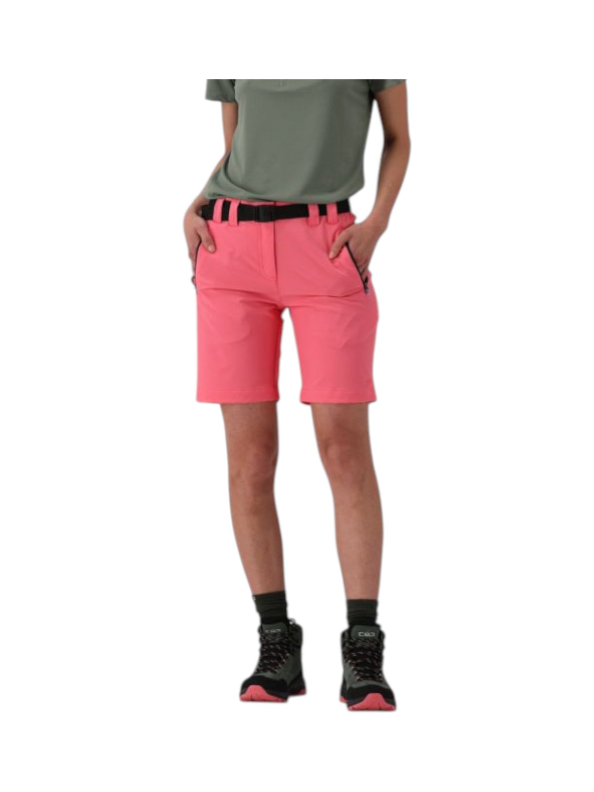 Damen Trekking Bermuda Shorts mit Gürtel und Dry Function 7